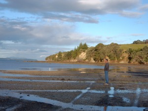 Geoff at low tide