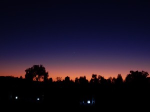 After dark, Uluru